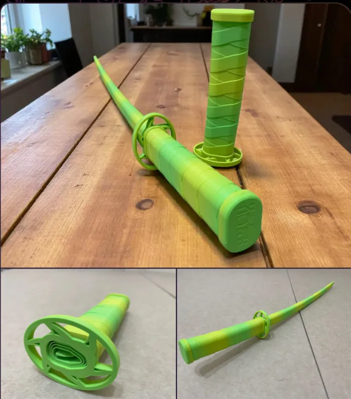 Katana imprimé en 3D