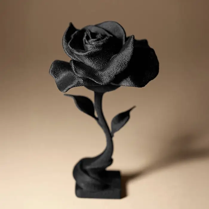 Rose imprimée en 3D